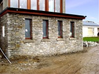 Stone fronted extension & balcony by Pat Harkin Stonemason & Tradition Building Restoration Specialist, Donegal, Ireland