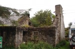 Before restoration work on a traditional stone cottage by Pat Harkin Stonework & Restorations, Donegal, Ireland